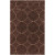 Jarze Brown Polyester 3 Feet 6 Inch x 5 Feet 6 Inch Area Rug