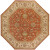 Paillet Terracotta Wool Octagon  - 8 Ft. Area Rug