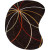 Sadirac Chocolate Wool Area Rug - 6 Feet x 9 Feet Kidney