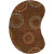 Rantigny Chocolate Wool 6 Feet x 9 Feet Area Rug Kidney