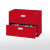 600 Series 2 Drawer Lateral File Red Color