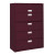 600 Series 5 Drawer Lateral File Burgundy Color