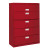 600 Series 5 Drawer Lateral File Red Color