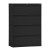 800 Series 4 Drawer Lateral File Black Color