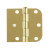 3 Inch X3-3/16 Inch  Satin Brass Rev Door Hinge