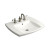 Kelston Self-Rimming Lavatory With 8 Inch Centers in White