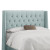 Upholstered Full Headboard in Velvet Pool