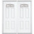 72''x80''x6 9/16'' Providence Nickel Camber Fan Lite Right Hand Entry Door with Brickmould