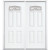 68''x80''x4 9/16'' Providence Nickel Camber Fan Lite Right Hand Entry Door with Brickmould