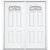 68''x80''x4 9/16'' Providence Nickel Camber Fan Lite Left Hand Entry Door with Brickmould
