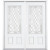 68''x80''x6 9/16'' Halifax Nickel 3/4 Lite Right Hand Entry Door with Brickmould