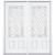 64''x80''x6 9/16'' Halifax Nickel 3/4 Lite Right Hand Entry Door with Brickmould