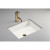 Verticyl(Tm) Rectangle Undercounter Lavatory in White