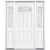 67''x80''x6 9/16'' Halifax Nickel Camber Fan Lite Right Hand Entry Door with Brickmould