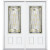 72''x80''x6 9/16'' Providence Brass 3/4 Lite Right Hand Entry Door with Brickmould