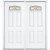 72''x80''x6 9/16'' Providence Brass Camber Fan Lite Left Hand Entry Door with Brickmould