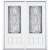 64''x80''x4 9/16'' Providence Nickel 3/4 Lite Left Hand Entry Door with Brickmould