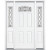 65''x80''x6 9/16'' Halifax Antique Black Camber Fan Lite Left Hand Entry Door with Brickmould