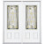 72''x80''x4 9/16'' Providence Brass 3/4 Lite Left Hand Entry Door with Brickmould