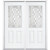 72''x80''x4 9/16'' Halifax Nickel Half Lite Left Hand Entry Door with Brickmould