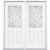 64''x80''x6 9/16'' Halifax Nickel Half Lite Left Hand Entry Door with Brickmould