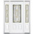 65''x80''x4 9/16'' Providence Brass 3/4 Lite Right Hand Entry Door with Brickmould