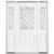 67''x80''x4 9/16'' Halifax Nickel Half Lite Right Hand Entry Door with Brickmould