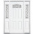 67''x80''x6 9/16'' Halifax Antique Black Camber Fan Lite Right Hand Entry Door with Brickmould