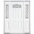 65''x80''x6 9/16'' Halifax Antique Black Camber Fan Lite Right Hand Entry Door with Brickmould