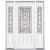 69''x80''x4 9/16'' Elmhurst Antique Black 3/4 Lite Left Hand Entry Door with Brickmould
