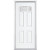 32 In. x 80 In. x 4 9/16 In. Halifax Nickel Camber Fan Lite Left Hand Entry Door with Brickmould