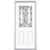 32 In. x 80 In. x 4 9/16 In. Chatham Antique Black Half Lite Right Hand Entry Door with Brickmould