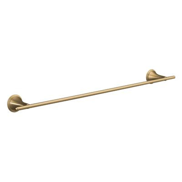 Finial Traditional 24 Inch Towel Bar in Vibrant Brushed Bronze
