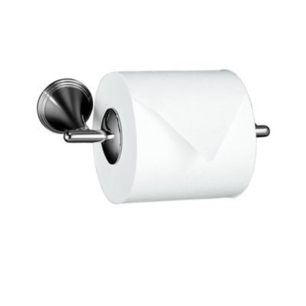 Finial Traditional Toilet Tissue Holder in Polished Chrome