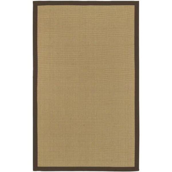 Border Town Chocolate Sisal/Cotton 4 Ft. x 6 Ft. Area Rug