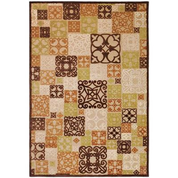 Tyler Natural Viscose/Chenille 4 Feet x 5 Feet 7 Inch Area Rug