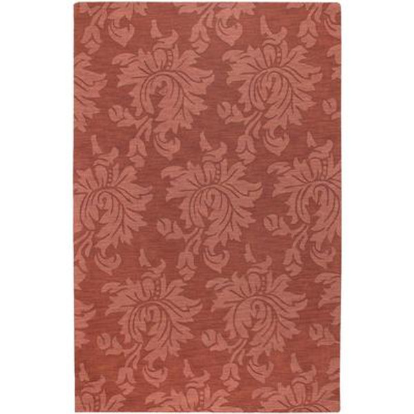 Sofia Brick Wool 3 Feet 6 Inch x 5 Feet 6 Inch Area Rug