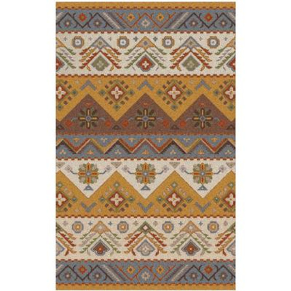 Dillon Gold Wool 3 Feet 6 Inch x 5 Feet 6 Inch Area Rug