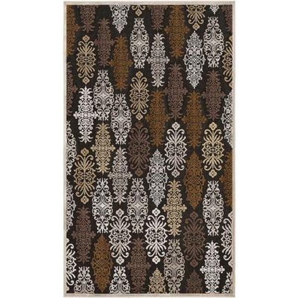 Cynthia Chocolate Viscose/Chenille 7 Feet 6 Inch x 10 Feet 6 Inch Area Rug