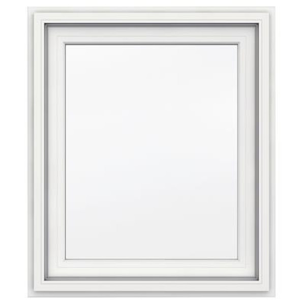 5000 SERIES Vinyl Right Handed Casement Window 30x36 Featuring J Channel Brickmould