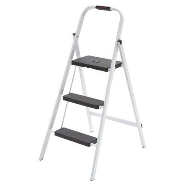 3-Step Steel Skinny Mini Step Stool