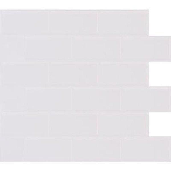 White Subway Stick-It tile 11.25X10 Bulk pack (8 tiles)