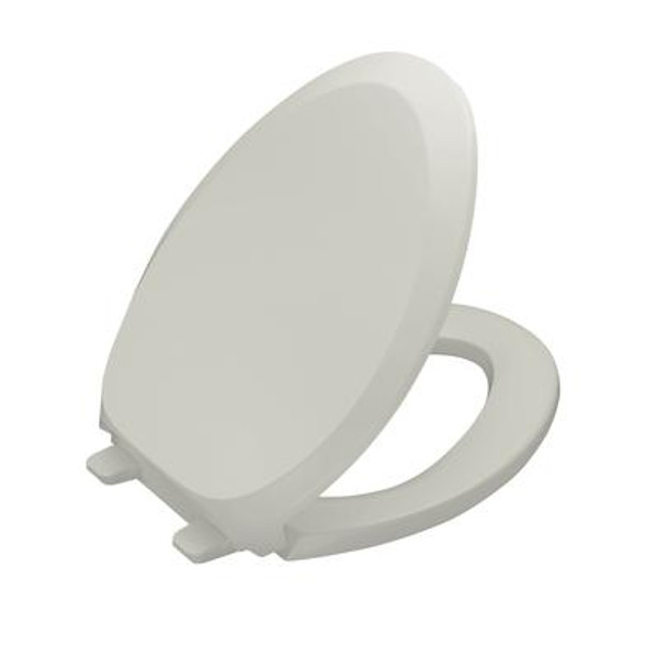 French Curve Quiet-Close(Tm) Elongated Toilet Seat in Ice Grey