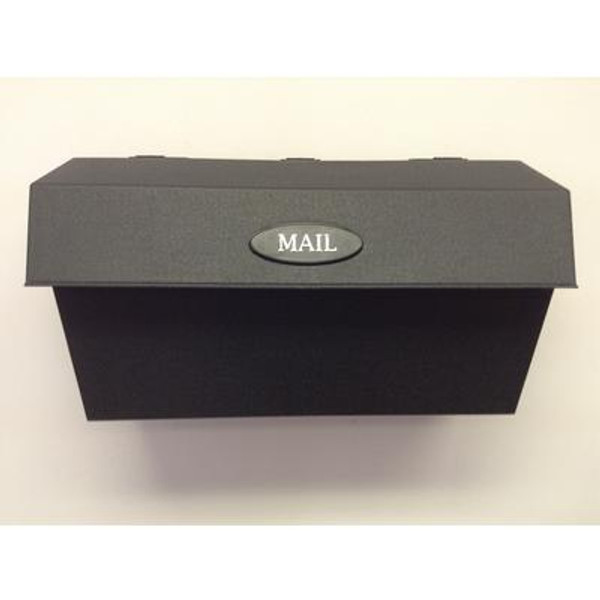 Wallmount Plastic Mailbox; Black