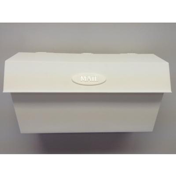 Wallmount Plastic White Mailbox