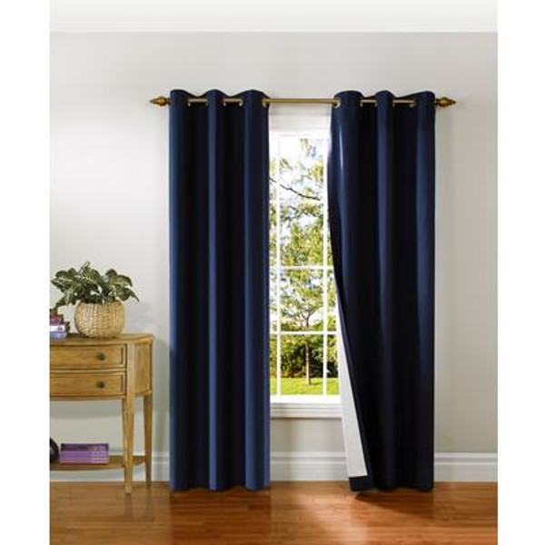 DUCK Grommet Panel - Navy - 40 Inch x 84 Inch