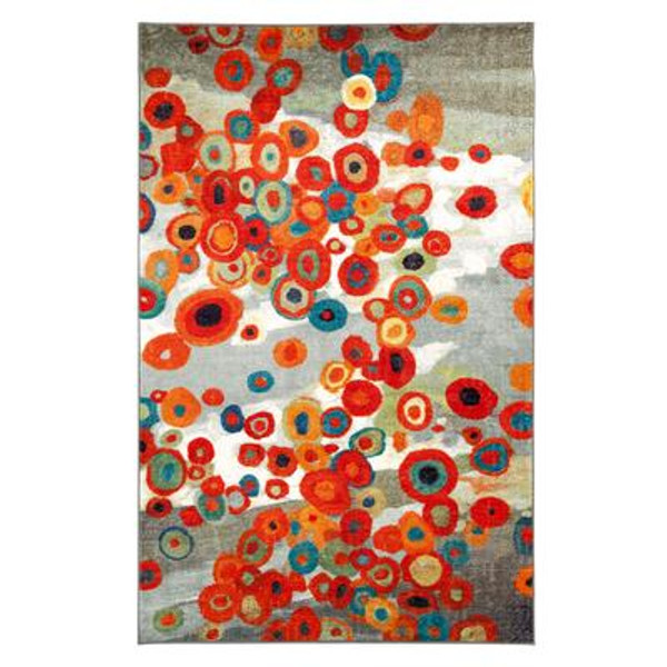 Tossed Floral Multi 60 Inch x 96 Inch Rug