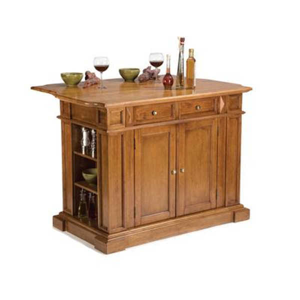 Distressed Oak Kitchen Island