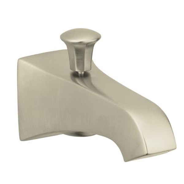 Memoirs Wall-Mount 6 Inch Diverter Bath Spout in Vibrant Brushed Nickel