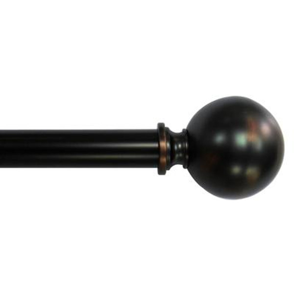 3/4 Inch Classic Sphere 66 Inch - 120 Inch Oil Rubbed Bronze